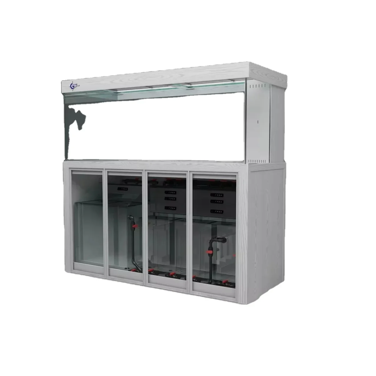 Аквариум для аквариума белые аквариумы и аксессуары Acuario Bullet Screen Glass Ultra Clear C