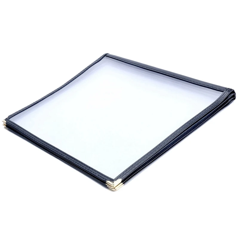 

4 шт., прозрачные чехлы для меню ресторана, 4 страницы