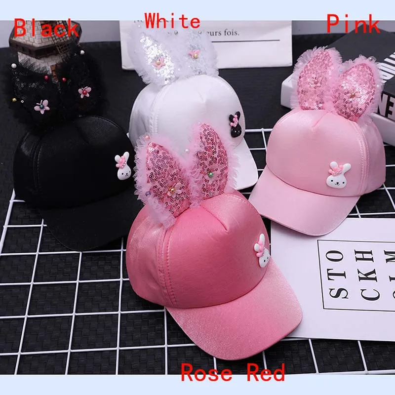 Детские шапки с блестками для девочек Детская Регулируемая Солнцезащитная