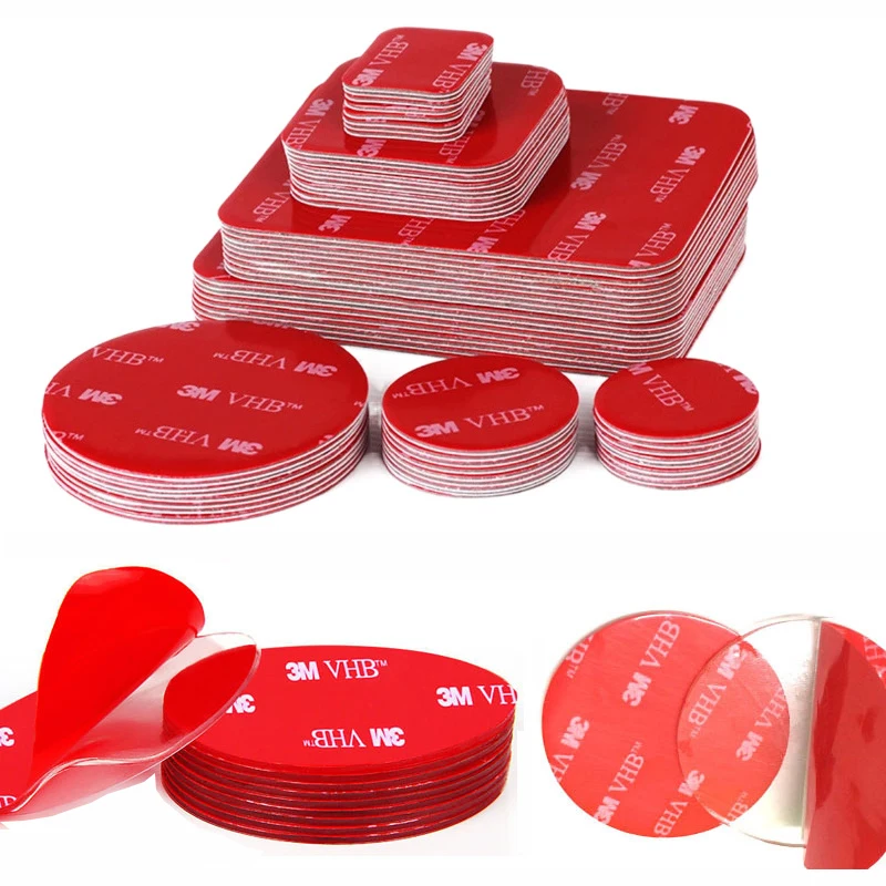 Прозрачная акриловая двусторонняя клейкая лента VHB со стразами