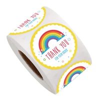 stickers gift sealing sticker seal decorative box envelop labels bag holiday present envelope rainbow