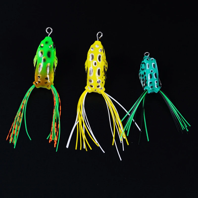 

Luya Fake Bait Silicone Skin Little Thunderfrog Long Range Throw Set Black Fish Biomimetic Fake Bait Frog