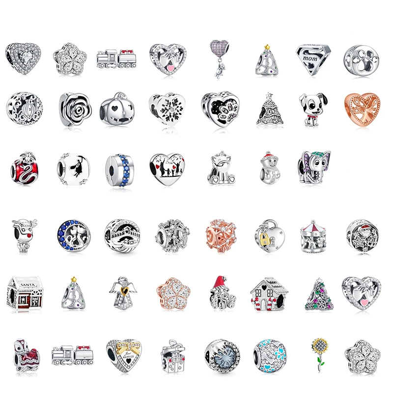 

Annmors Fit Original Charms Bracelet 925 Sterling House Family Boy Girl Tree Apple Charm Beads DIY Women Jewelry As Gifts