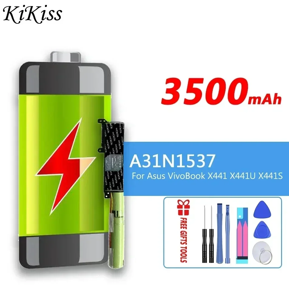 Аккумулятор KiKiss 3500 мАч A31N1537 для Asus VivoBook X441 X441U X441SA X441SC X441UA X441UV F441U A441U A441UV R541UA A441N R414UV