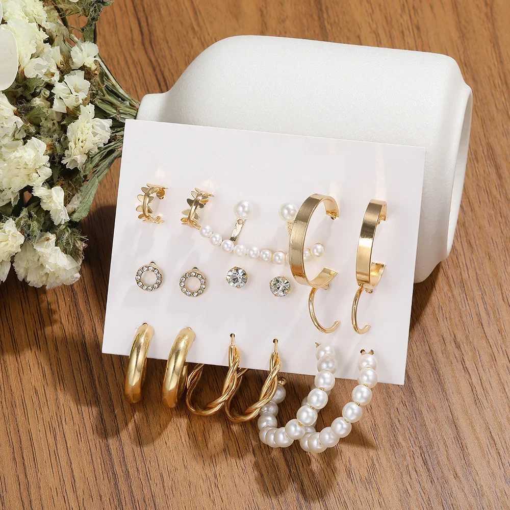 Новинка 2023 креативные простые элегантные женские серьги с жемчугом C-образной