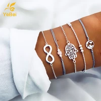 5pcs women bracelet woman fashion 2022 paracord bracelet set pack summer trendy woman jewelry 2022 free shipping items