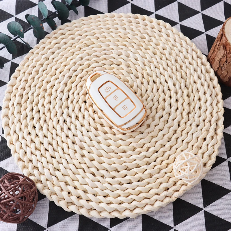 

Чехол для автомобильного ключа из ТПУ, аксессуары для Hyundai Santa I30 IX35 Encino Kona Solaris Accent Fe Azera greatelantra