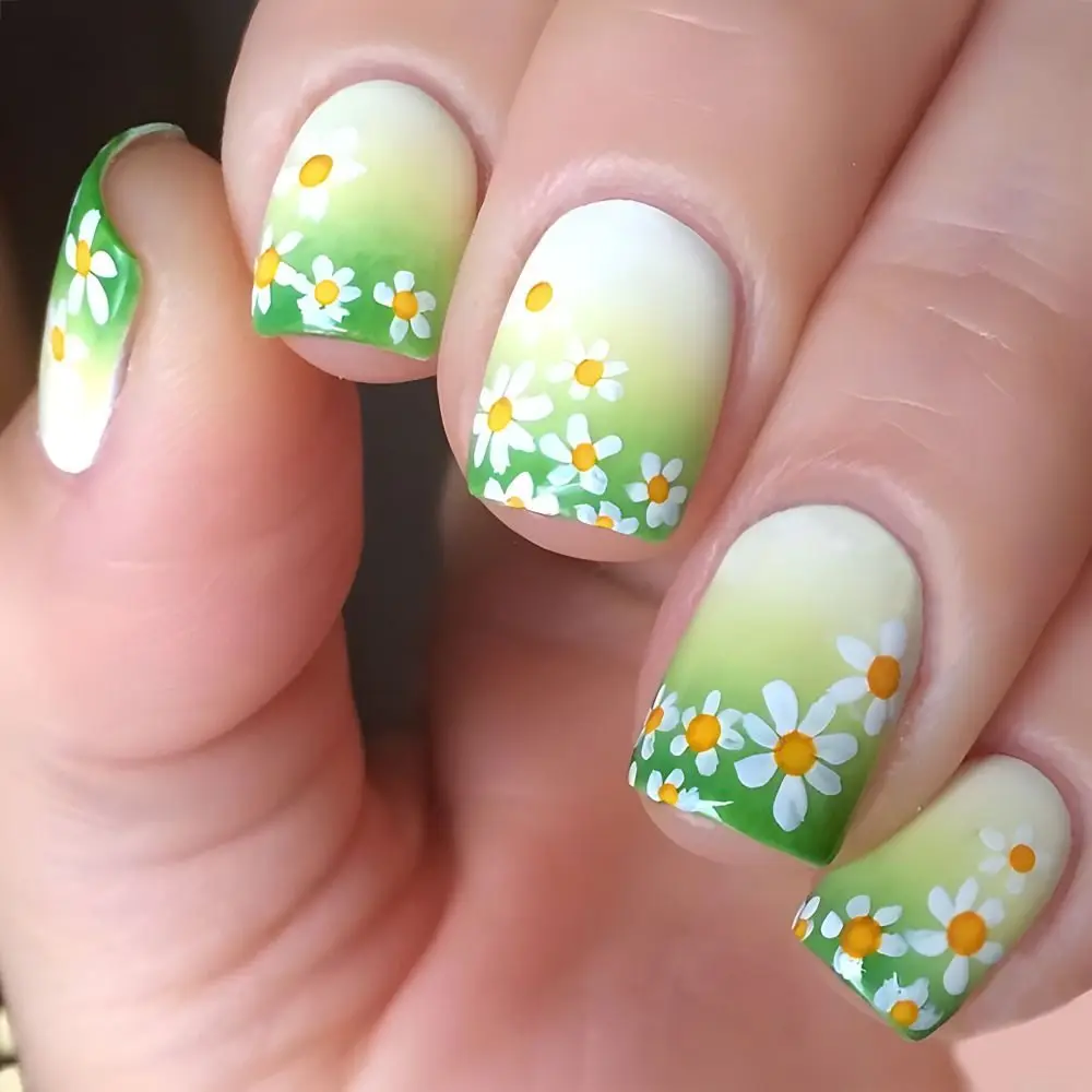 24 шт./коробка накладные ногти с эффектом размытия