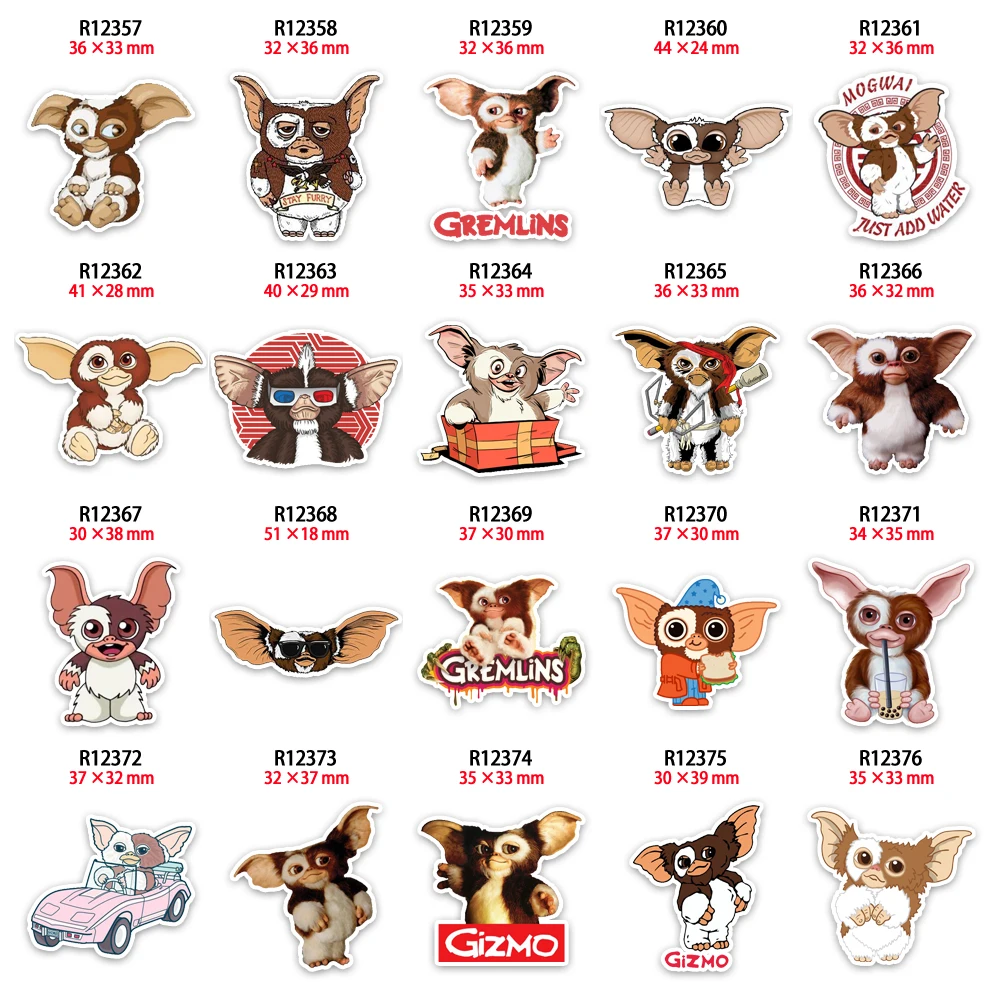 

10Pcs/lots American Thriller Theme Movie Little Monsters Planar Resins Mold For DIY Phone Decorations