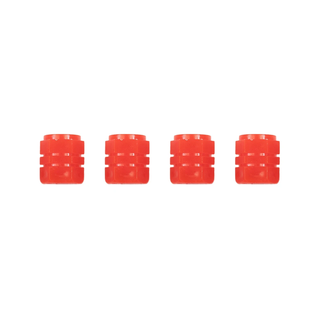 

Accessories Valve Stem Covers 4 Stem Cap Tire Valves Cap Covers 4pcs/set ABS Brand New Red For Standard Valves