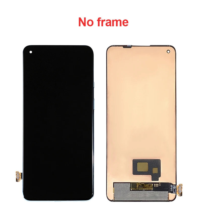Najtaniej Oryginalny 6.55 ''wyświetlacz AMOLED Dla OnePlus 8T LCD KB2001 KB2000 KB2003 Dla OnePlus8T Naprawa Ekranu Dotykowego LCD Części Z Ramką