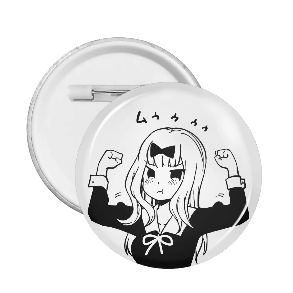 

Chika Fujiwara Kaguya-sama Love Is War Badge Gift Fashion Anime Collar Soft Button Pin Funny Badges for Clothes Brooch Pin
