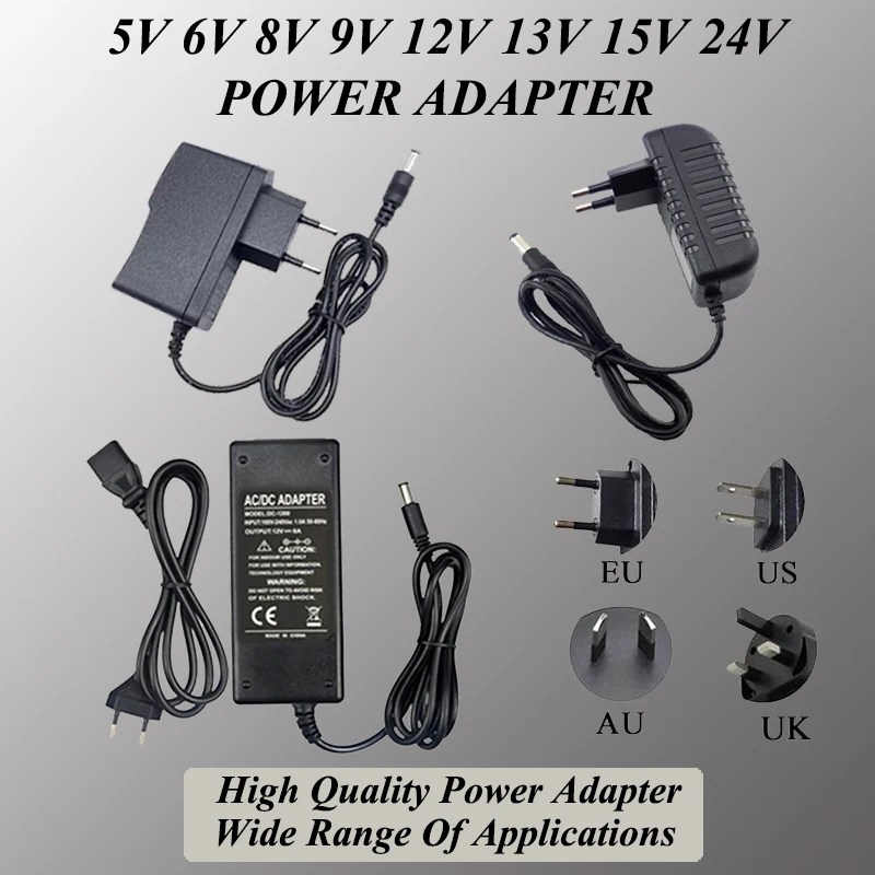 

AEVYKVK Адаптер питания для светодиодной ленты 110-240В 5-24В 1-5А