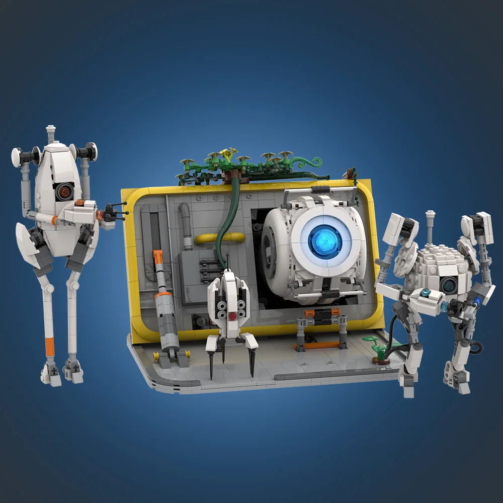 MOC Wheatley - Portal 2, игровые архитектурные кирпичи, модель Portal 2, игровой реквизит, строительные блоки, сборка своими руками, игрушки, подарки на день рождения для детей (art.: 3920d4c3ef9ef) - 3920d4c3ef9ef