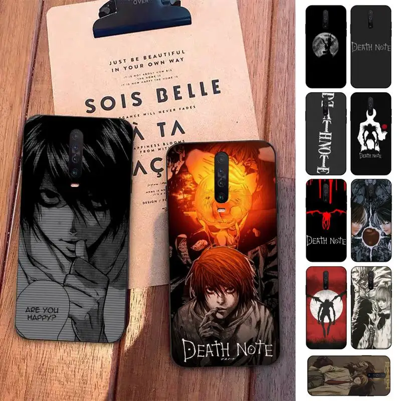 

DEATH NOTE L Lawliet Phone Case for Redmi 5 6 7 8 9 A 5plus K20 4X S2 GO 6 K30 pro