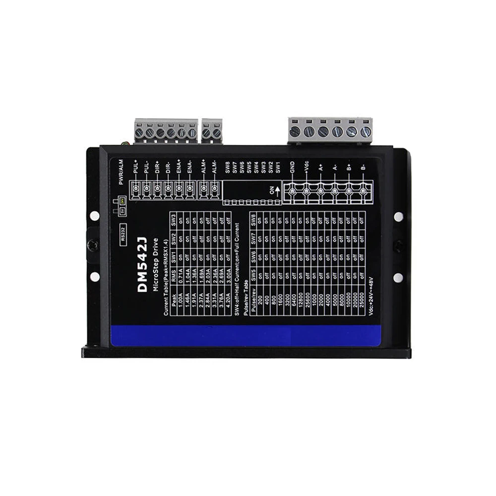 Драйвер шагового двигателя DM542J DC24-48V цифровой 2-фазный модуль привода контроллер