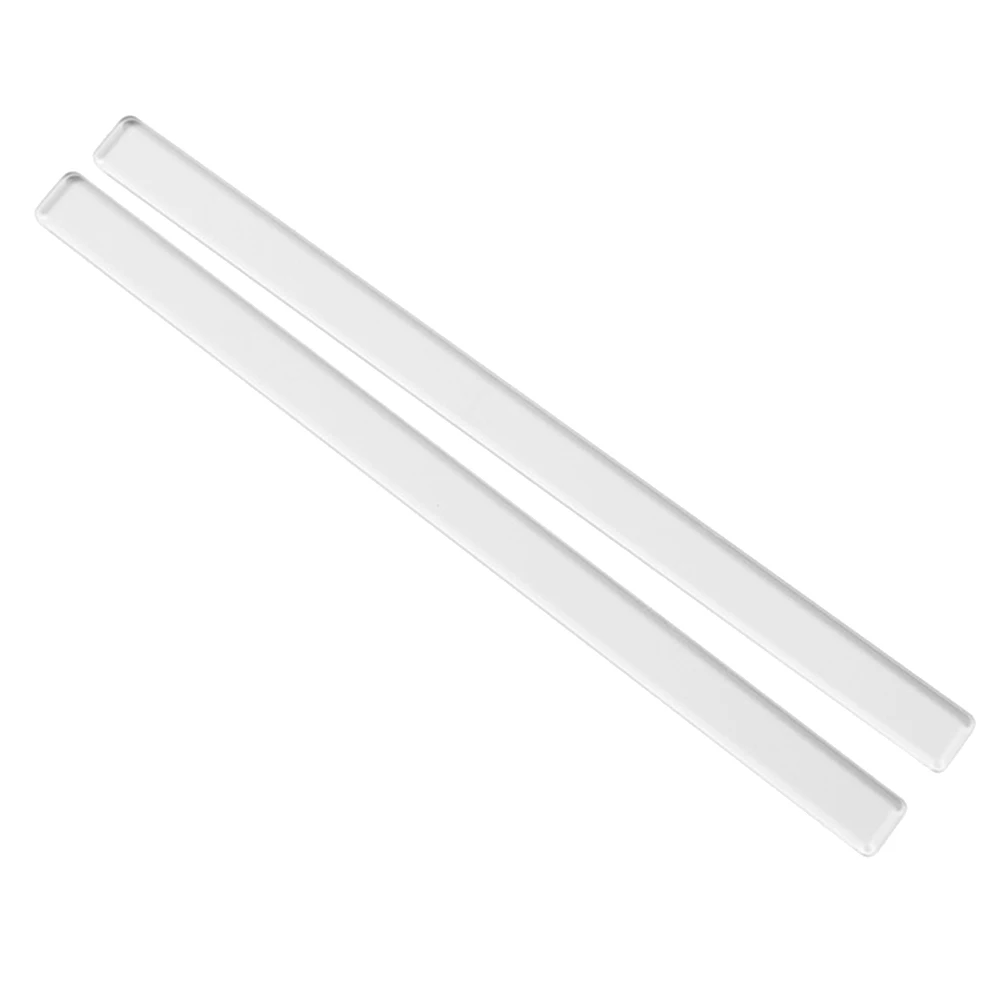

2Pcs Acrylic Biscuit Cake Rolling Tool Balance Ruler Fondant Icing Biscuit Thickness Ruler Biscuit Smoother Baking