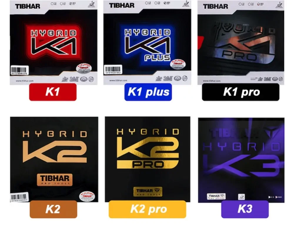 

Original Tibhar Hybrid K1 Pro Plus K2 Pro K3 Table Tennis Rubber Sticky Ping Pong Rubber with Internal Energy Sponge