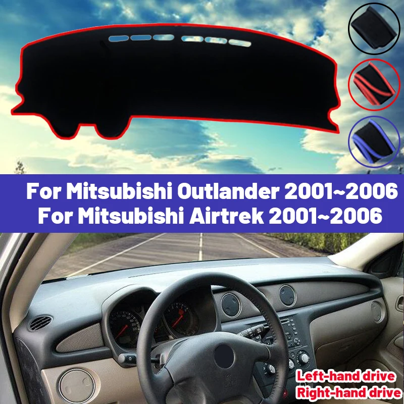 

Высококачественный коврик для приборной панели автомобиля Mitsubishi Outlander Airtrek 2001-2006, защитный ковер от солнца, защита от фотоэлементов, ковры, защита от УФ-лучей 2004