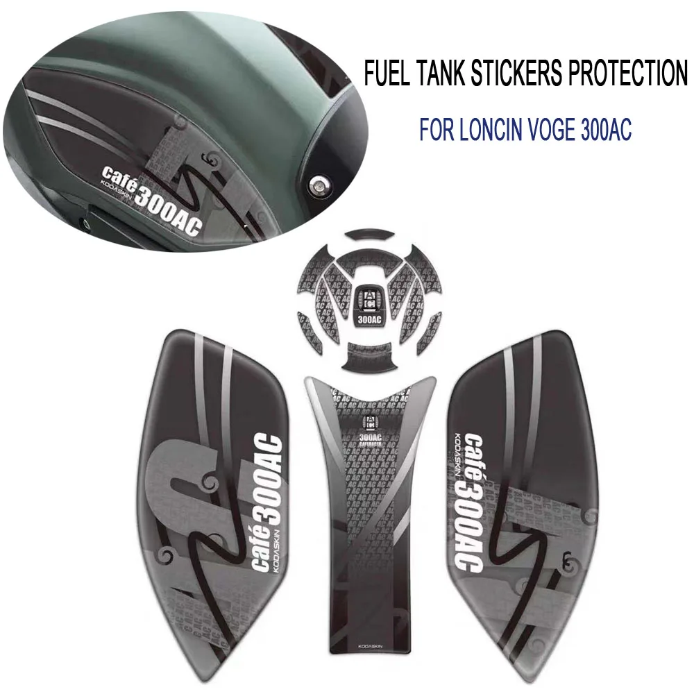 

Motorcycle Tank Pad Protector 3D Decal Sticker For Loncin Voge 300AC 300 AC