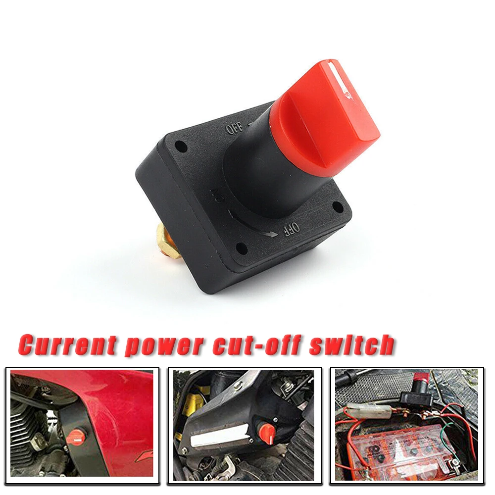 

Mini Portable Waterproof Auto Car Truck Boat Camper 12V 100A Battery Isolator Disconnect Cut Off Switch Battery Cut Off Power