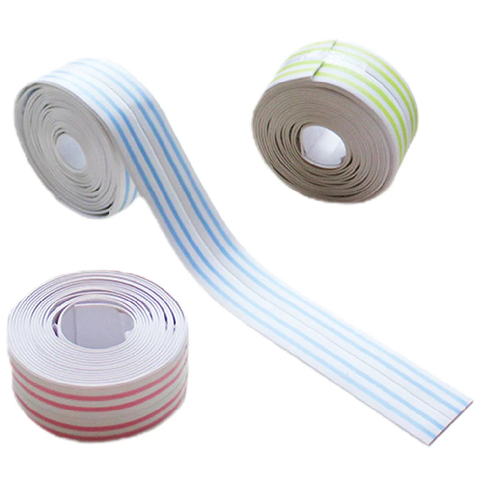 

3 Rolls Tools Self Adhesive Caulk Strip Tape Seam Toilet Shower Caulking Pvc Bath