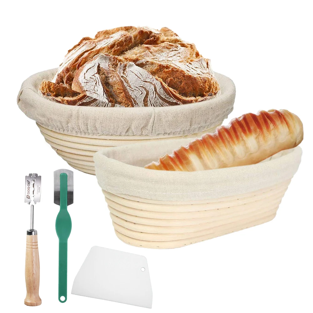 

Basket Bread Rattan Fermentation Dough Wicker Baking Accessories Mass Proofing Proving DIY Tool Banneton Rattan Basket