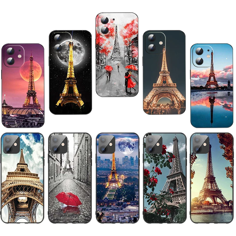 A41 Paris Eiffel Tower Soft Silicone Case for Xiaomi Mi F1 9T Pro A1 5X A2 Lite A3 CC9E 10T 11T 12Pro 12X Caver