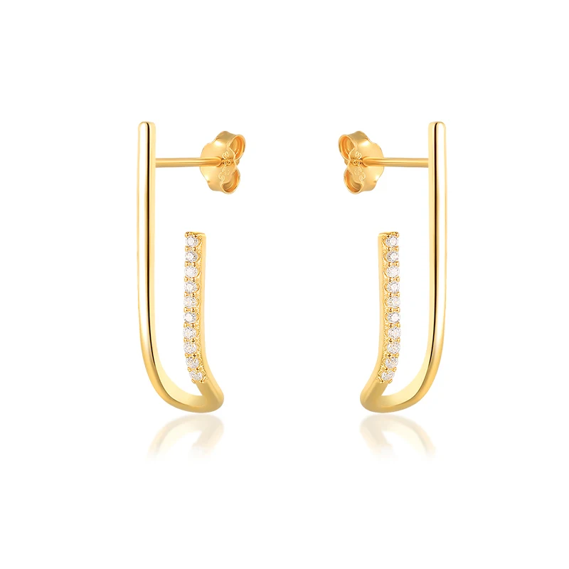 

Минималистичные серьги-гвоздики с циркониевой отделкой, богемные женские модные трендовые аксессуары для вечеринок и банкетов, серьги в то...