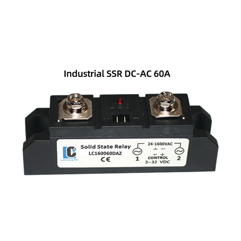 

60A High Power Industrial SSR Solid State Relay DC/AC,Heavy Duty Solid State Relay LeiChuang TEC New