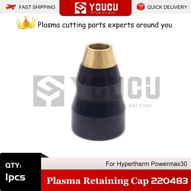 

YOUCU 1pcs 220483 Plasma Retaining Cap For PowerMax30 Plasma Cutter Hand Torch