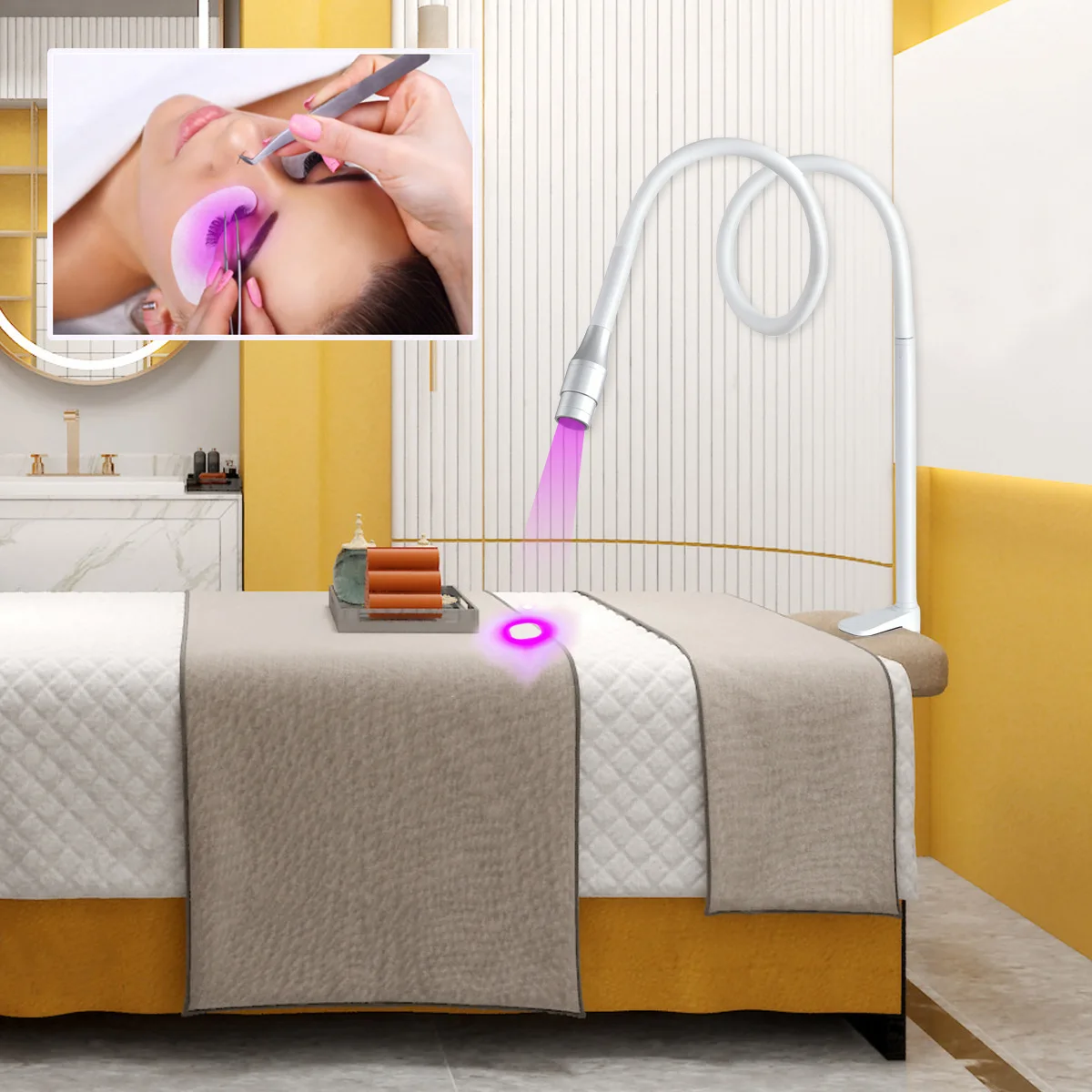 5 Вт УФ/светодиодная лампа для отверждения с ножным переключателем торшер