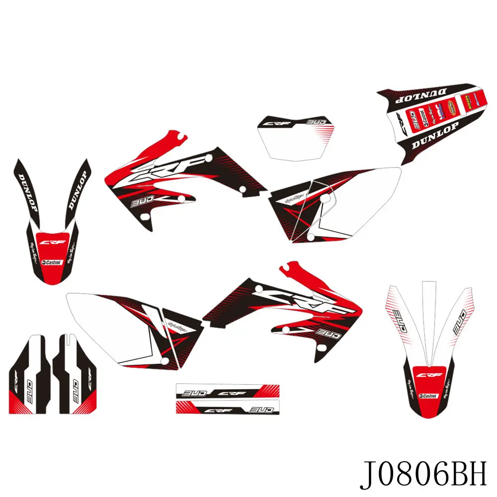 

Graphics Decals Stickers Motorcycle Background Custom Number For Honda CRF 250X CRF250 X 2003-2020