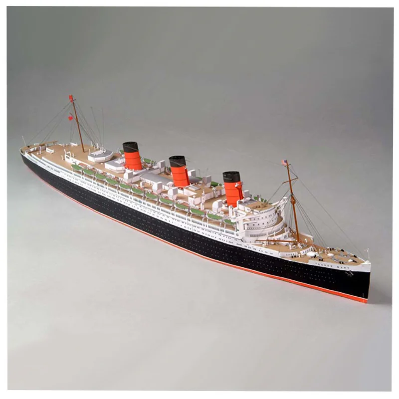 Фото Набор для сборки 3D-модели корабля RMS Queen Mary: роскошный круизный лайнер, развивающая игрушка-конструктор, подарок №1