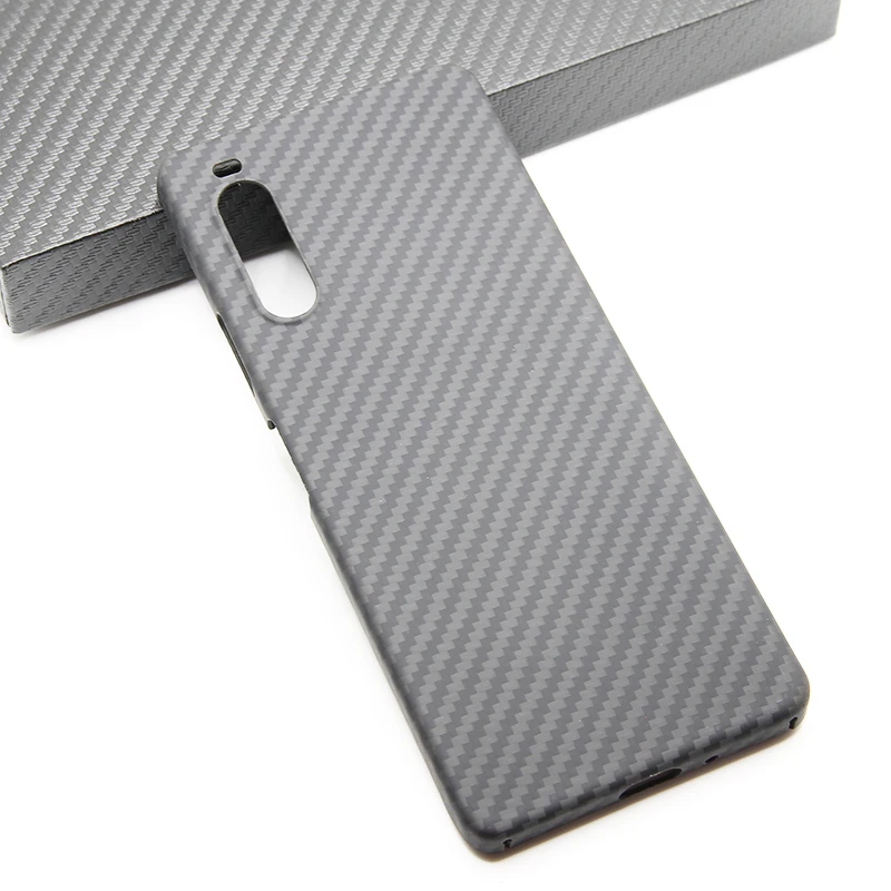 

Genuine Carbon Fiber Phone Case for SONY Xperia 1 10 V 5 IV 10V Matte Bulletproof Ultra Thin Slim Light Aramid Fiber Cover Shell