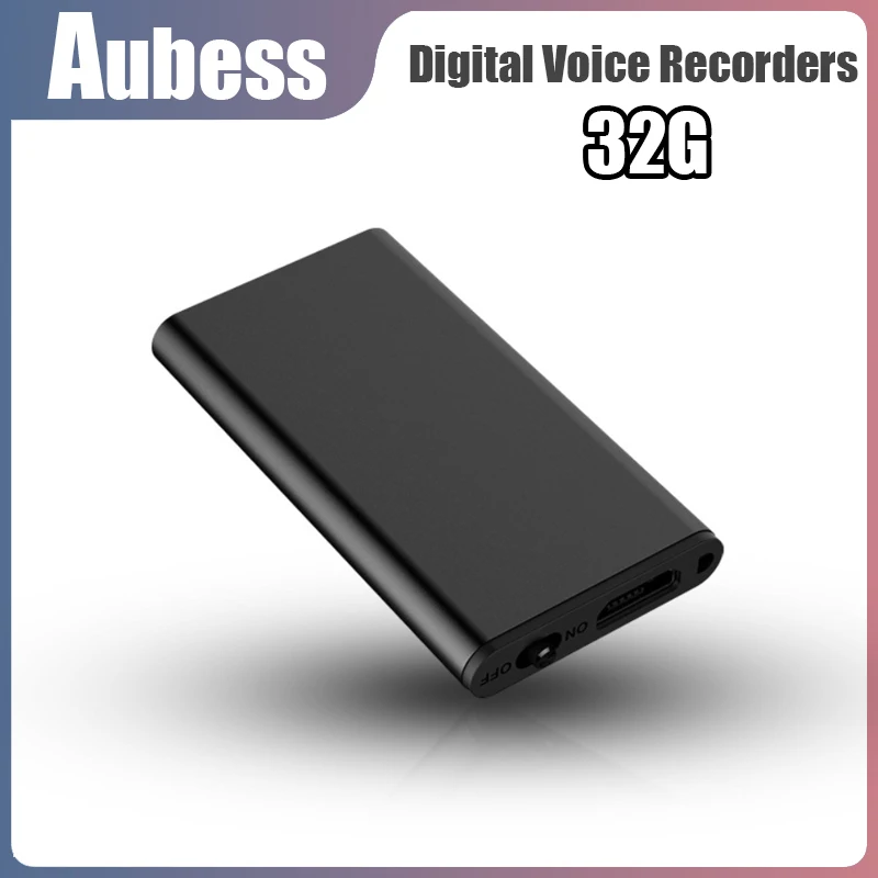 

Ультратонкий цифровой диктофон 8/16/32 Гб Профессиональный мини-диктофон с голосовой активацией HD шумоподавление снижение записи MP3-плеер