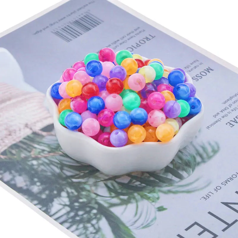 50-300 шт. Матовые акриловые шарики для украшений 6/8/10 мм