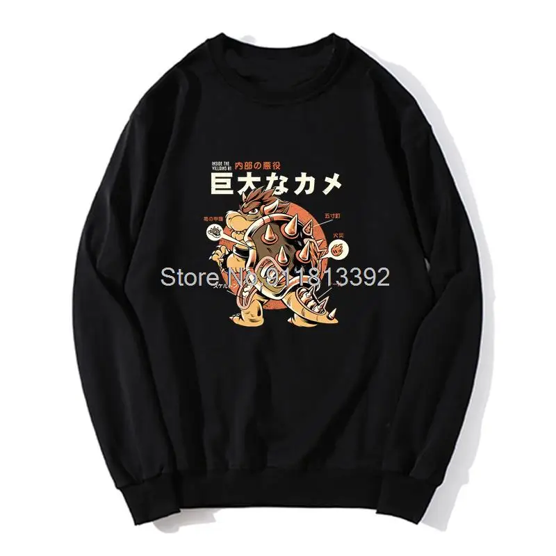 

Japan Anime Kaiju Bowser Bowserzilla Funny Hoodie Anime Hoodies Unisex Men Fleece Sweater Sweatshirt Streetwear Harajuku