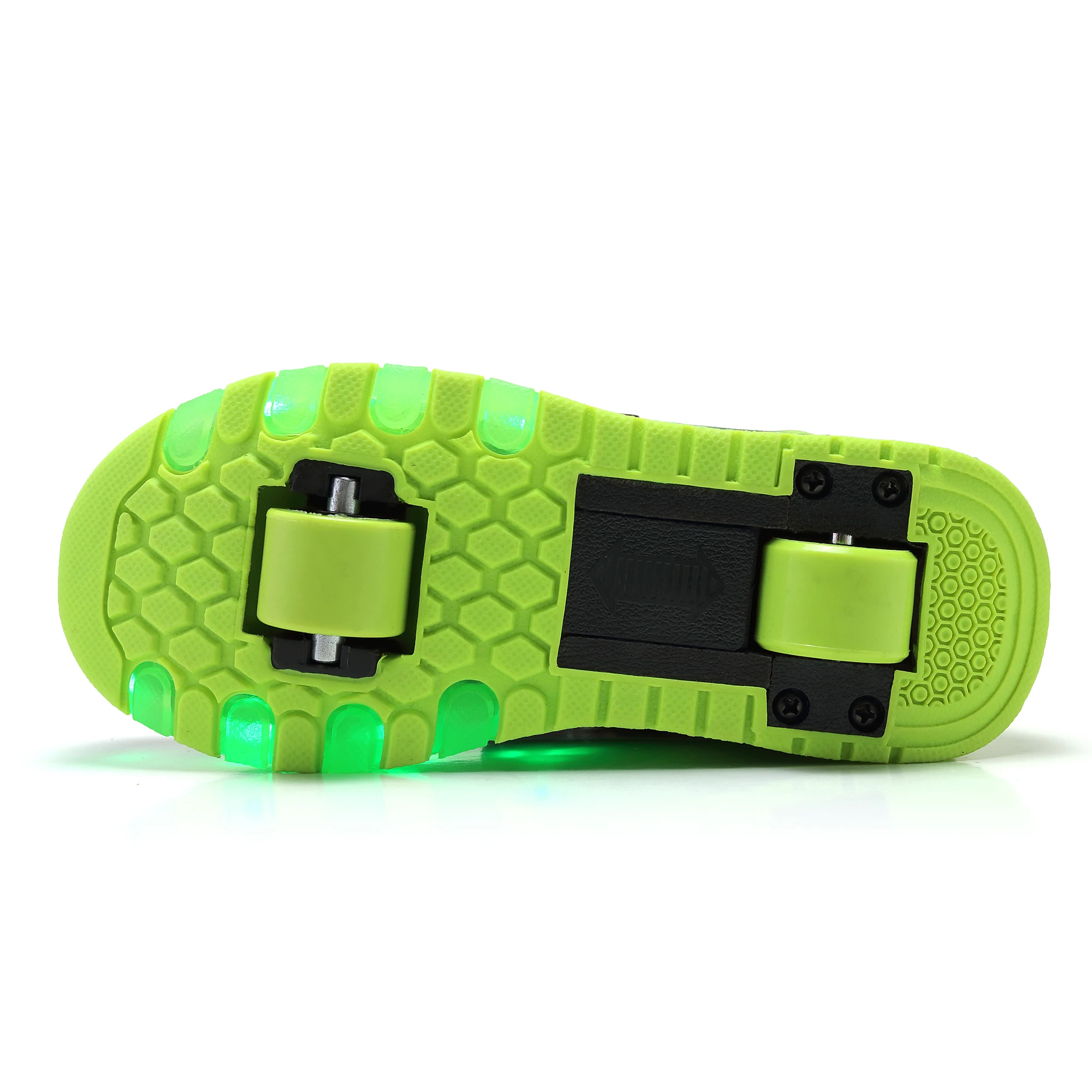 USB Charging Children Roller Skate Casual Shoes Boys Girl Automatic Jazzy LED Lighted Flashing Kids Glowing Sneakers with Wheels |