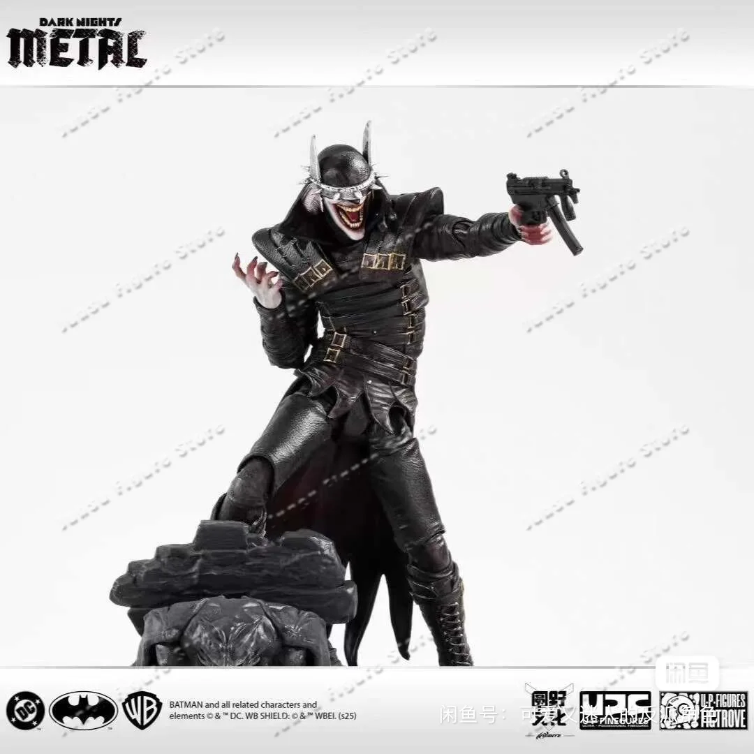 Фото В наличии: Оригинальные коллекционные фигурки LPZZ UPFinegures Dark Night Metal The Batman Laughing Bat Stock Anime Action №4