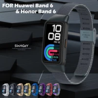 for huawei band 6 honor band 6 strap metal buckle stainless steel bracelet replacement wristband