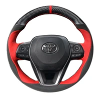 for toyota highlander 2022 camry corolla avalon diy sew hand steering wheel handle cover car accessories
