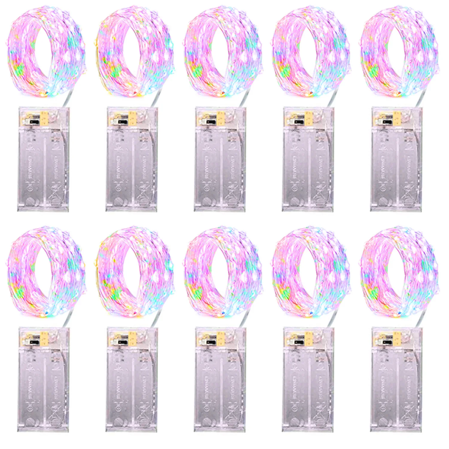 

Медная светодиодная гирлянда 2м/3м/5м, 50 диодов