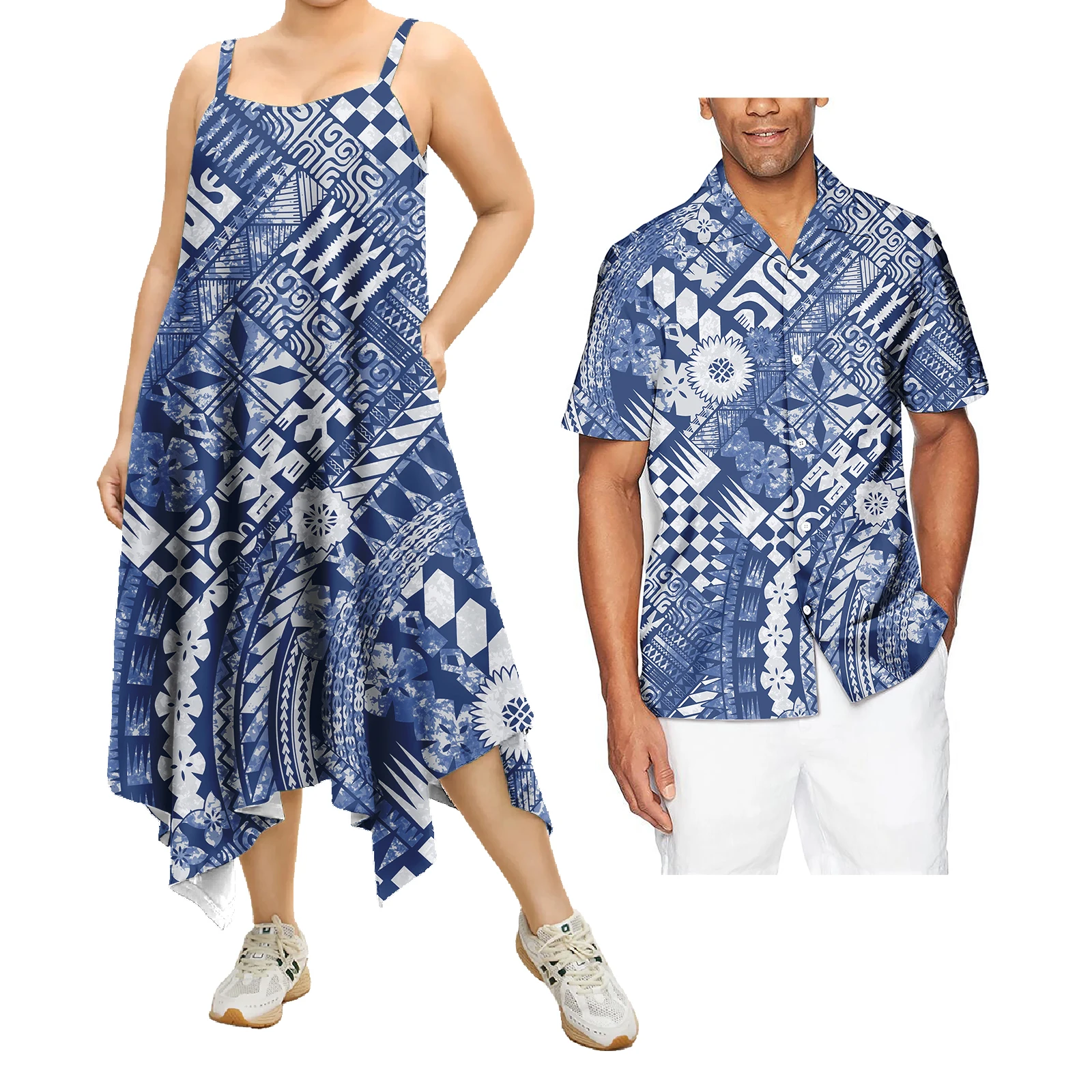 Одежда для пар наборы полинезийской этнической одежды самоанские фицзянские