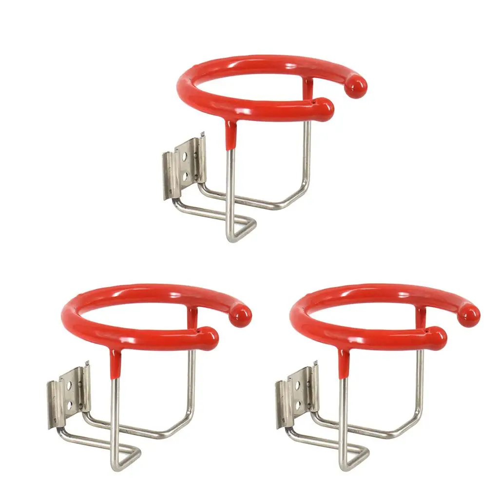 

3 Piece Universal Stainless Boat Ring Cup Drink Holder Seat for Marine Truck RV