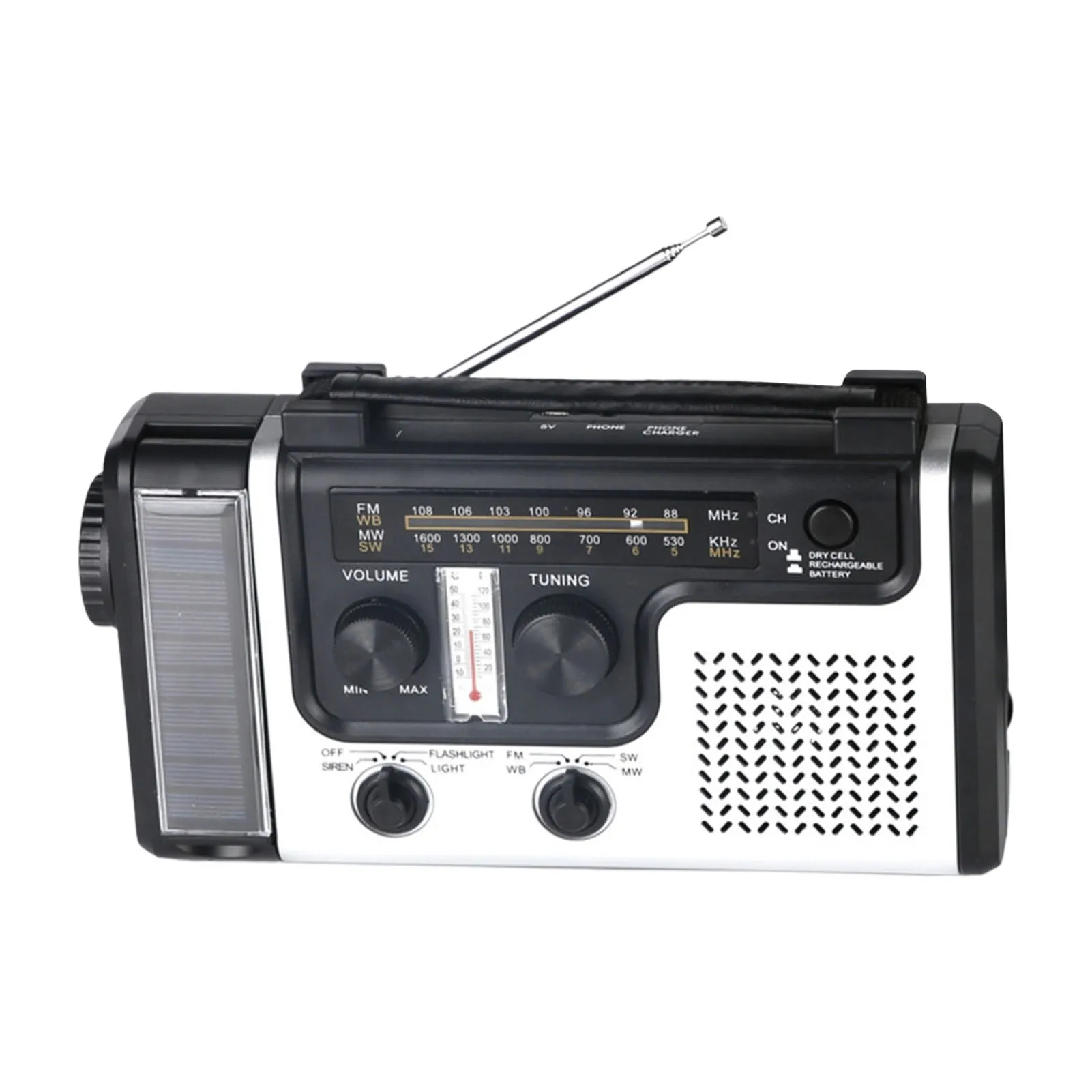

Hand Crank Radio Emergency Radio Battery Operated Portable Radio Outdoor Emergency Radios Camping Gear Multiple Power Supply