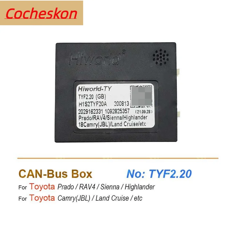 

Car CAN Bus Radio accessories Decoder JBL Audio Adapter For Toyota Prado RAV4 Sienna Camry Land Cruise Avalon Hilux Highlander
