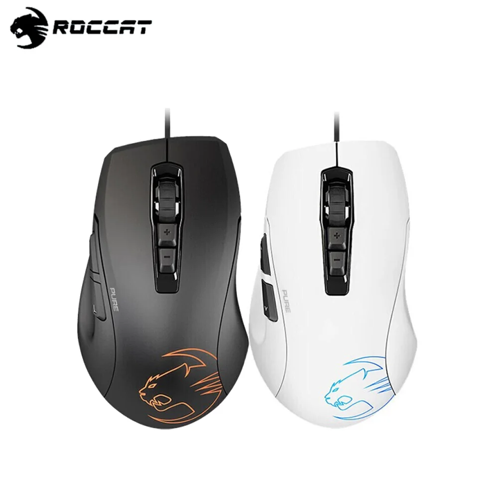 

Original For ROCCAT KONE PURE SEL E-sport Gaming Wired Mouse Small Hand Home Office Mice 5000 DPI