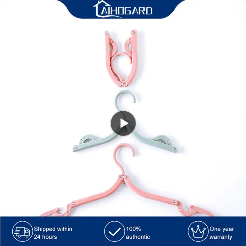 

Multi-functional Plastic Clothes Hanger Travel Space Saving Foldable Hanger Creative Clothes Rack Children Baby Hanger
