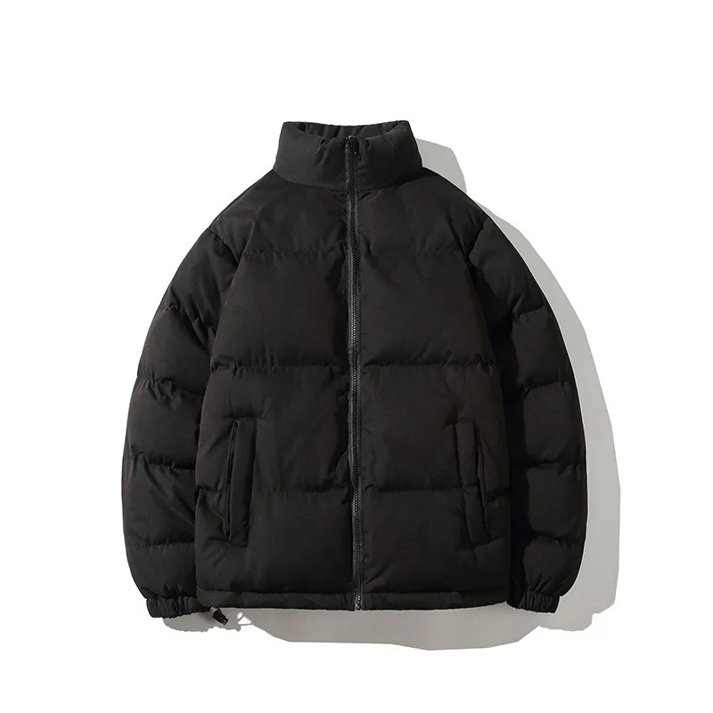 2022 Winter Fashion New Solid Color Parka Coat Jacket Mens Parkas Thicken Warm Coat Man Stand Collar Jackets Men Women Plus Size